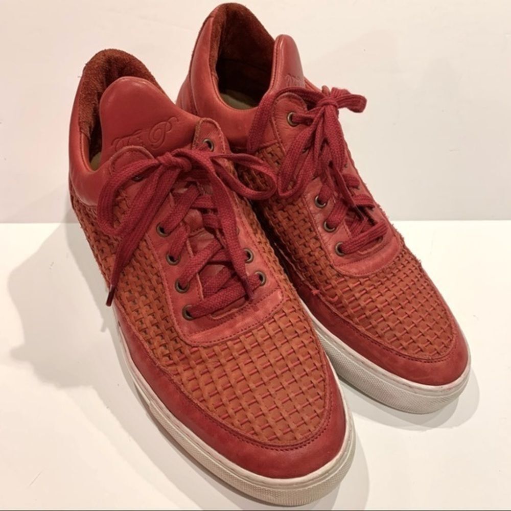 Filling Pieces Amsterdam Red Leather Sneakers Sz 11(44)
